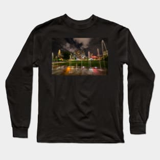 North End Park Fountains Boston MA Long Sleeve T-Shirt